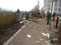 Gartenhaus in Koeln Vingst Nobelstr explodiert   P030